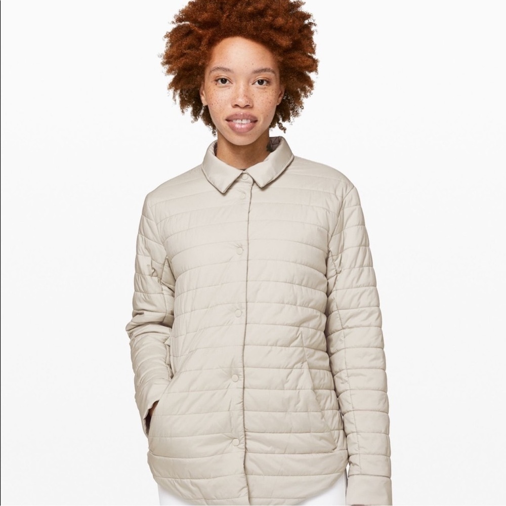 Lululemon Switch Please Shacket Jacket in Silverstone, Size 2
